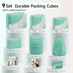 11 Set / 9 Set Packing Cubes for Travel,Gifts for Women Mom Kids,TSA Approved Bags for Makeup, Cosmetic, Toiletry, Organizers