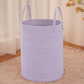 JMvicyroam Large Woven Laundry Basket Hamper,100L Cotton Rope Storage Bin for Blankets,Toys and Clothes,Decorative Tall Nurse