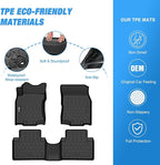 Nilight TPE Floor Mats for Nissan Rogue Sport 2017 2018 2019 2020 2021 2022 2023, All Weather Custom Fit Heavy Duty Floor Liners