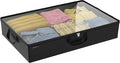 ClosetMaid 20504 Foldable Underbed Storage Bag with Handles, Zipper Closure and Clear Window for Sweaters, Shoes, Blankets wi
