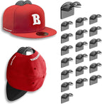 Hat Hangers for Wall, Stronge Adhesive Hat Holders Display, No Driling Caps Holder Organizer, 20 Pack Hat Hook for Baseball C