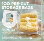 Avid Armor Vacuum Sealer Bags QUART PLUS Size 10"x13" 100 Pack for Food Saver and Seal A Meal Vac Sealers BPA Free Commercial