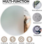 KESPEN Window Privacy Film Frosted Glass Heat Control UV Blocking Privacy Window Film for Glass Windows Static Cling Non-Adhesive Door Coverings Decals for Bathroom Home Office, 47.2 Inch X 19.7 Feet