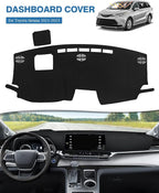 FIILINES Dash Cover for Toyota Sienna 2021-2026, Dashboard Mat Cover Sienna Accessories Mesh Dash Mat Sunshade Nonslip Protec