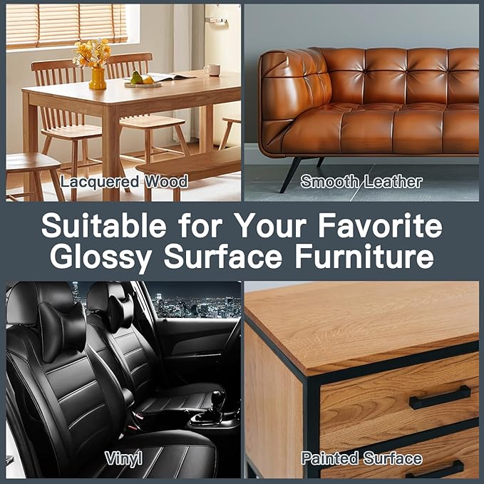 Furniture Salve with Beeswax & Orange Oil for Leather, Wood, Vinyl – 3-in-1 Polisher, Conditioner & Restorer for Couches, Tab