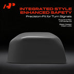 A-Premium Passenger Side Rearview Mirror Cover Cap - Compatible with Ford F-150 F150 2015-2020 - Smooth Black