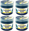 4 Pk Auto Cleaning Putty Gel Reusable Dust Cleaner Slime Keyboard Car Electronic Dirt Removal Wipe Auto Scratch-Free Reusable
