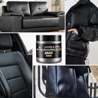Leather Recoloring Balm - Gray Leather Repair Kit for Furniture, Leather Dye & Paint to Recolor, Restore & Repair Faded, Crac