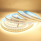 2835 SMD Warm White LED Strip Lights 3000K DC 12V 2400 LEDs 16.4ft/5M Double Row Flexible LED Strip Tape Light Ribbon Lamp LED Dimmable Strips for Bedroom Lighting