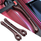 2PCS Car Seat Gap Filler Organizer, Car Seat Gap Organizer with Phone Holder, Car Accessories Car Side Seat Gap Filler for Prevent Falling (Brown)