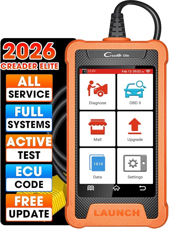 Launch Creader Elite for BMW OBD2 Scanner, 2025 Full Systems Diagnostic Bi-Directional Scan Tool, All Reset Service, ECU