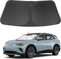 Front Windshield Sun Shade Foldable Car Front Window Sun Shade Windshield Shade Custom Fit for 2021-2025 2026 Volkswagen VW ID.4 Block UV Rays Accessories Heat Keep Cooler