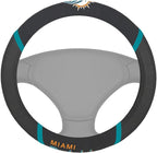 FANMATS NFL Unisex-Adult Embroidered Steering Wheel Cover