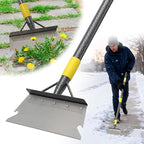 Floor Scraper Long Handle - Weed Scraper Tool,Multifunctional Garden Cleaning Flat Shovel,Heavy Duty Metal Sharp Blade for Lawn Edging,Sidewalk Weeding,Driveway Steps Snow Shovel Ice Removal 60"