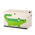 3 Sprouts Large Toy Chest for Kids with Lid and Handles - Collapsible Toy Storage Bin/Trunk/Box/Basket Organizer for Boys & G