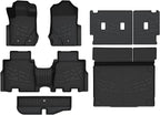 LASFIT Floor Mats & Cargo Liner Set for Ford Bronco 4-Door 2021-2026, Full Covrage Floor Liners + Cargo Mat + Backrest Mats + Underfloor Storage Mat, Heavy Duty All Weather TPE Interior Protection