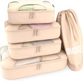 Shacke Packing Cubes for Travel 5 Set - Premium Luggage Organizer Bags - Versatile Travel Organizer for Women and Men - Optim