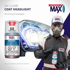 SprayMax 2K 2in1 Headlight Clear Coat | Professional Headlight Restoration Spray & UV Coating Protection | Fixes Scratches, Y