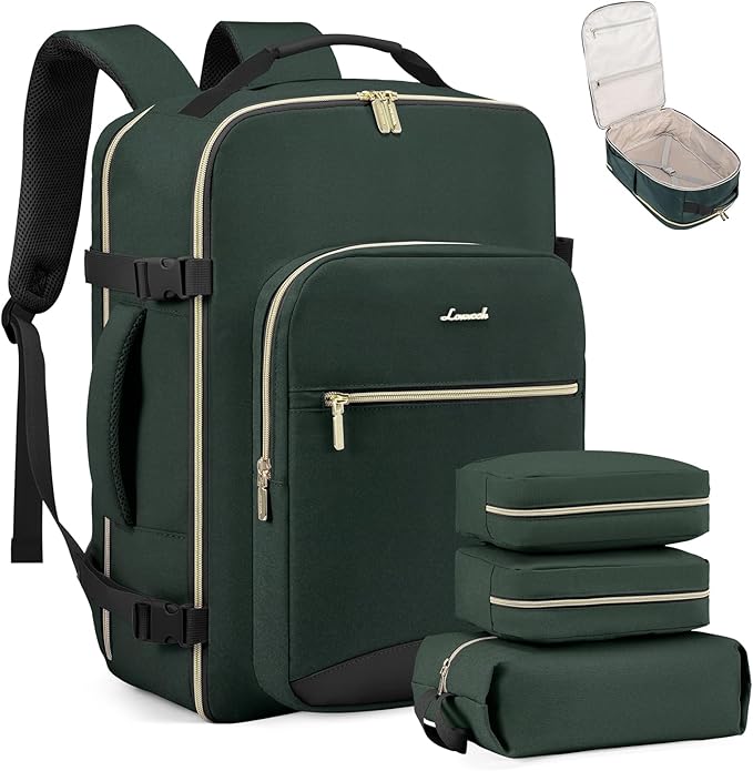 LOVEVOOK Travel Backpack for Women & Men 40L,Airline Approved Carry On Backpack Travel Essential,TSA Carry on Luggage,Waterpr