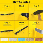 BlissBox 8-Pack Large Display Shelves for Wall Compatible with Lego Building Bricks, 11.3x6.3inch Dual-Sided 36x20 Studs for 