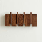 QUELLANCE Wooden Coat Hooks Wall Mounted, Coat Rack Hanger Wall Mount with 4 Hooks, Heavy Duty Coat Hooks for Hanging Coats/K