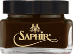 Saphir Medaille d'Or Pommadier Cream 75ml – Natural Cream Leather Shoe Polish, Leather Conditioner for Boots, Handbags