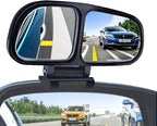 Blind Spot Mirrors for Cars, Adjustable Rear View Blind Spot Mirrors Car Auxiliary Universal Wide Angle Side Mirror Double Glass Blind Spot Snap Mirror for Truck SUV, 1 Piece (Black-Right)