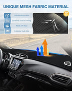 FIILINES Dash Cover for Chevrolet Trailblazer 2021-2025 LS/LT/RS/Activa, Dashboard Mat Cover Sunshade Nonslip Mesh Protector 