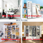 4 Pack Clear Acrylic File Organizer, Purse Organizer, File Sorter Desktop File Folder Organizer for Book, Envelopes, Mail, Do