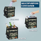 Car Trash Can Leak Proof Car Trash Bag Waterproof Car Garbage Can with Lid for SUV Front Seat Multipurpose Car Hanging for Headrest Collapsible and Portable with Storage Mesh Pocket– Camouflage