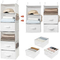 GRANNY SAYS 6-Shelf Hanging Organizer for Closet, Separable to 2 Pack 3-Shelf Hanging Shelves, Organization and Storage with 