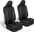 Motor Trend SpillGuard 2 Charcoal Gray Seat Covers for Cars & Seat Covers for Trucks - Neoprene Waterproof Car Seat Covers Fr