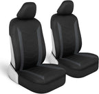 Motor Trend SpillGuard 2 Charcoal Gray Seat Covers for Cars & Seat Covers for Trucks - Neoprene Waterproof Car Seat Covers Fr