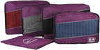 5 Set Packing Cubes for Travel Large Suitcase Luggage Organizer Bags Travel Accessories Vacation 4 Cubes 1 Laundry Pouch Bag