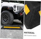 Parking Block Heavy Duty Car Stopper for Garage Compact Design Reflective Film for Enhanced Visibility Vehicle Parking Guide Easy to Install and