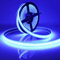 Outdoor 12V LED Strip Lights 16.4ft, Double Row 2400 LEDs Waterproof IP67, Super Bright Blue Dimmable Flexible Tape Lights for Outdoor, Truck, RV, and Boat Lighting