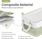 Storage Baskets for Shelves 11.8x7.9x5.2 Inch, Foldable Fabric Storage Bins with Handles, Small Storage Baskets for Organizin