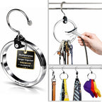 Rolly Hanger® Closet Space Saver – Premium Rotating Aluminum Organizer for Belts, Ties, Hats & Handbags – Heavy Duty 360° Swi