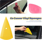 EHDIS Vinyl Wrap Tool Window Tint Kit 7 Pieces Vehicle Tinting Tools Car Glass Protective Film Wrapping Installation Set Included Vinyl Scraper, Window Rubber Squeegee,Cutting Knife with Blades