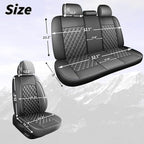 Leather Car Seat Covers, Breathable and Waterproof Napa Leather Automotive Seat Cover, Universal Interior for Cars,Sedans, SU