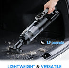 Cordless Handheld Car Vacuum Cleaner for Car Interior, Strong Suction Portable Vacuum for Pet Hair & Quick Home Cleaning, Rec
