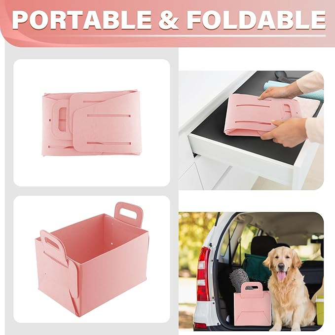 SINGARO Car Trunk Organizer, Foldable Trunk Organizer for SUV, Lightweight Foldable Storage for Sundries, Car Accessories for