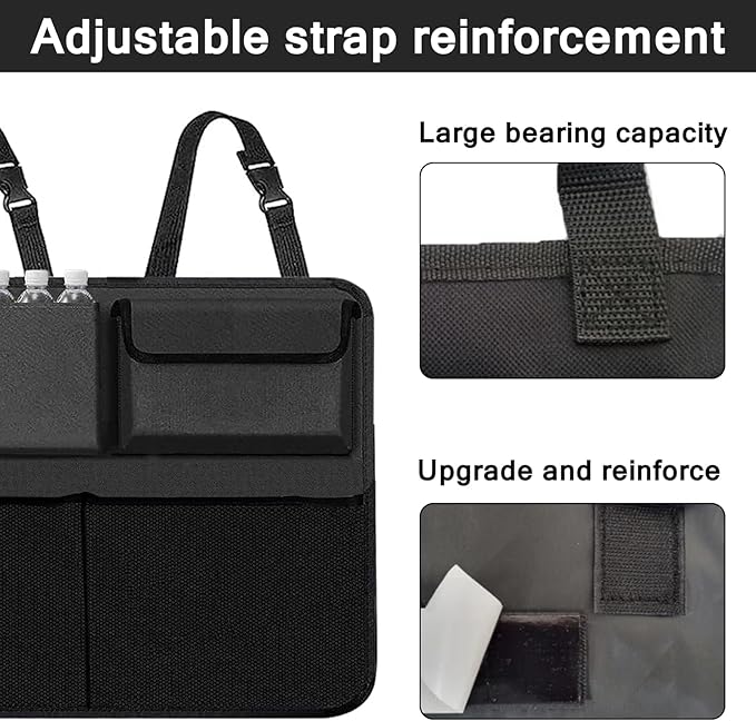 Car Trunk Organizer and Storage, Backseat Hanging Organizer for SUV, Truck, MPV,Van Collapsible Cargo Storage Bag with 7 Pocket