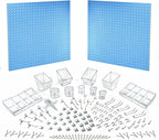 Azar Displays 900988-BLU 48" x 24" Pegboard Organizer Kit, Blue
