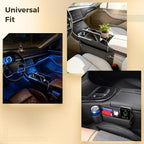 2 Pcs Car Seat Gap Filler Organizer, Universal Premium Leather Front Seat Side Organizer, Gap Filler for Car, Leather Car Storage Box with Multi-Pocket Design for Car Truck