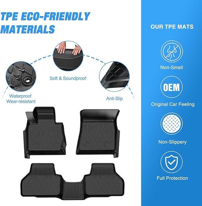 Nilight Floor Mats for BMW X3 F25 2011-2017 / BMW X4 2015 2016 2017 2018 All Weather Custom Fit Heavy Duty Floor Liners