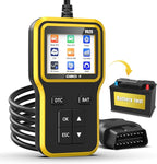 OBD2 Scanner with Upgrade Battery Tester - Diagnostic Tool for Cars That Check Engine Light & Emissions Readiness Read and