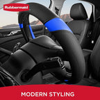 Rubbermaid Steering Wheel Cover – Universal Fit 14.5"–15" Steering Wheel Cover, Anti-Slip Grip, Breathable Leather, All-Seaso