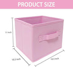 EBIGIC Storage bins collapsible storage bins,cube storage organizer （Pack of 3） 10.5 * 10.5 * 11 inch,For home and office Col