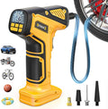Cordless Tire Inflator Air Compressor Compatible with Dewalt 20V Battery (Tool Only), 150 PSI Portable Car Air Pump with Digital Pressure Gauge, Automatic Shut Off, LED Light